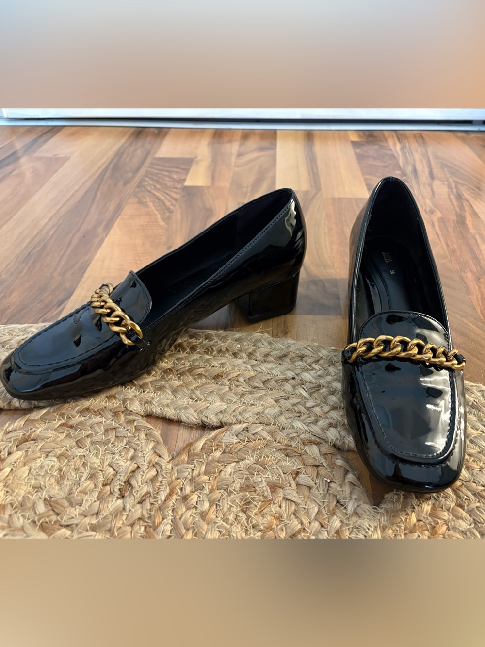 Zara | Black Patent Loafers